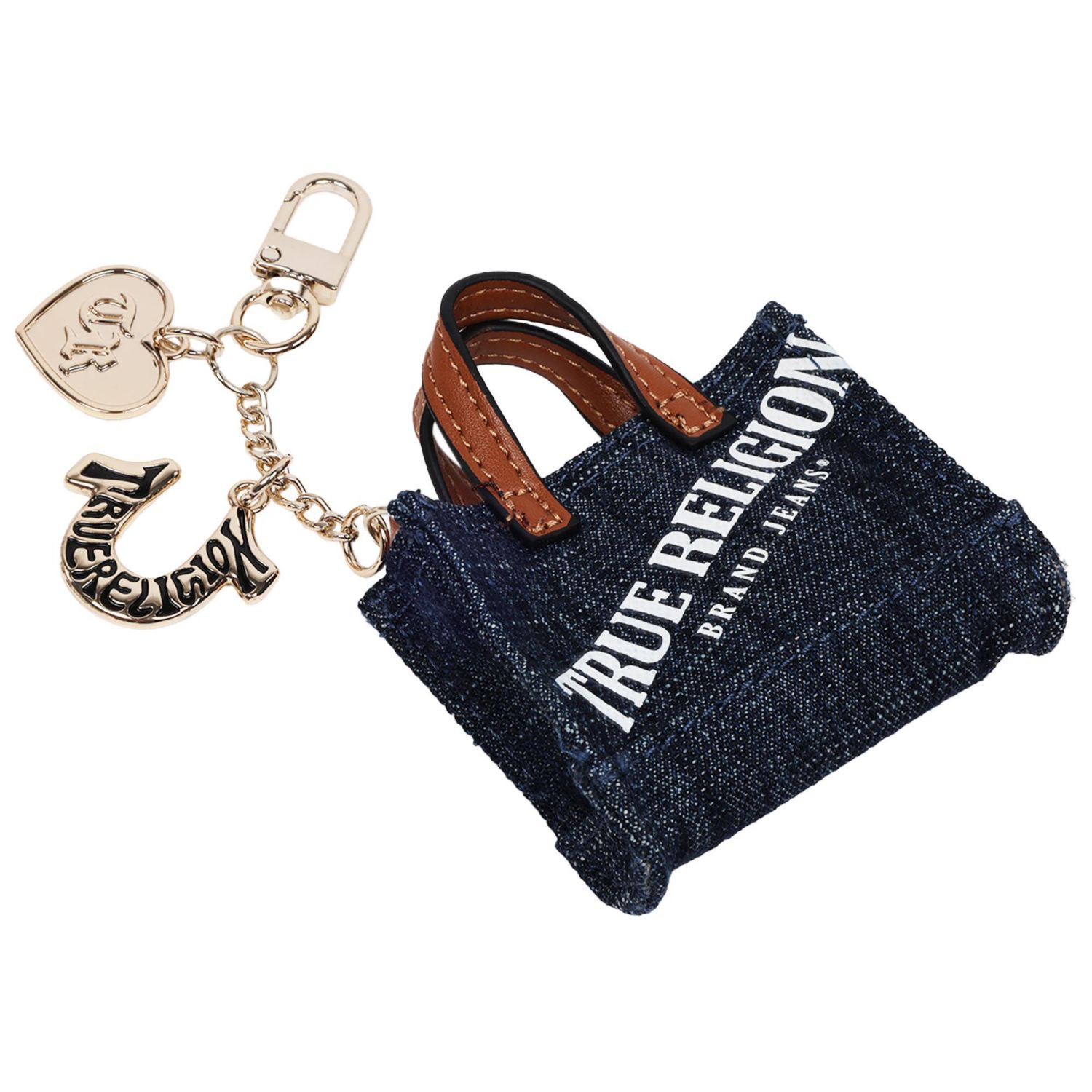 Mini Denim Tote Bag Charm