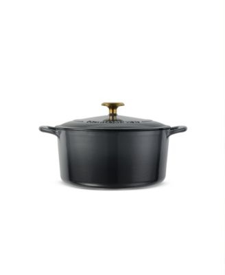 Bestow Enameled Cast Iron 5.5-Quart Round Dutch Oven Pot with Lid