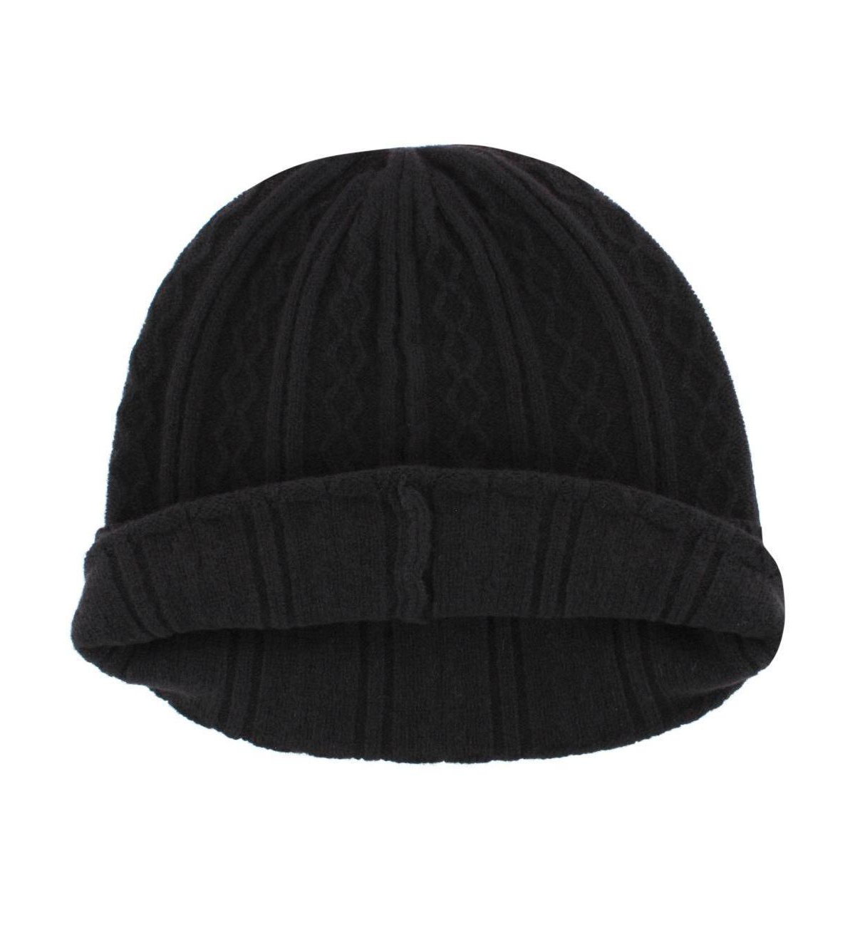 Trafalgar Men's The Windsor Merino Wool Cable Knit Beanie