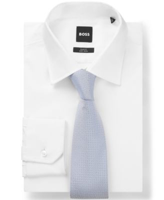 Men's Silk Blend Jacquard-Pattern Tie