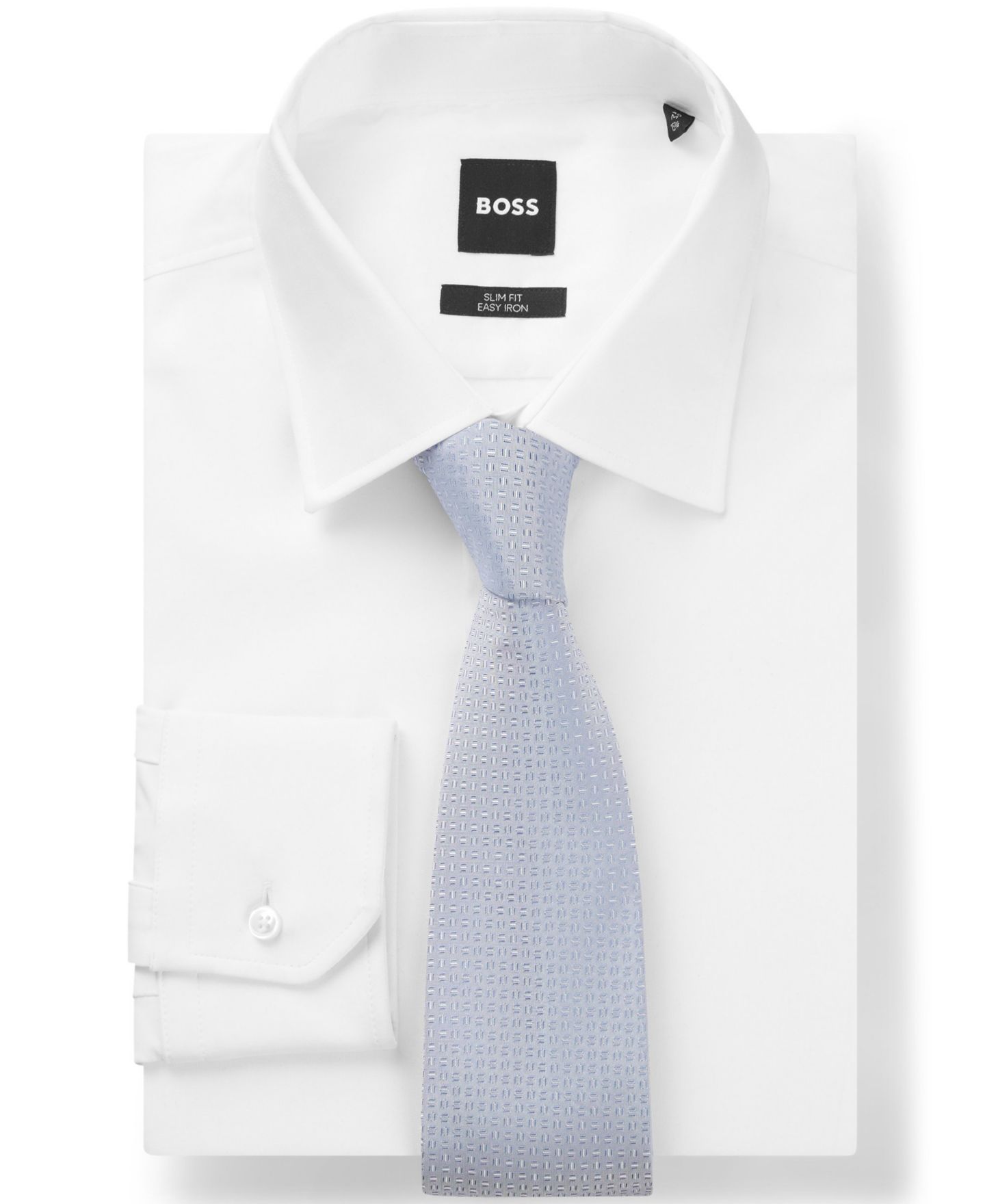 Мужской галстук Hugo Boss Silk Blend Jacquard-Pattern Tie, цвет: Фиолетовый — фото 1