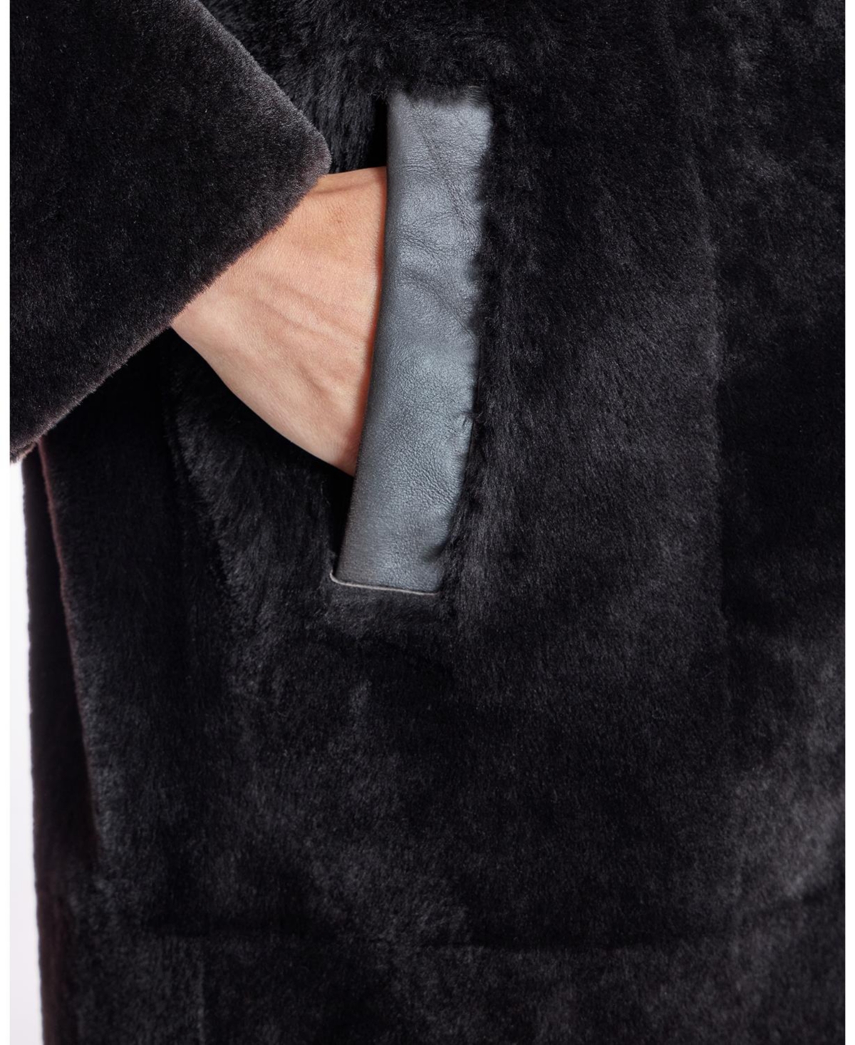 Julia & Stella by Maximilian Women's Shearling Lamb Coat