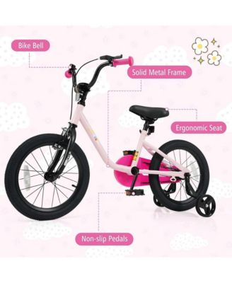 16 Inch Kids Bike with Training Wheels for Ages 3–7