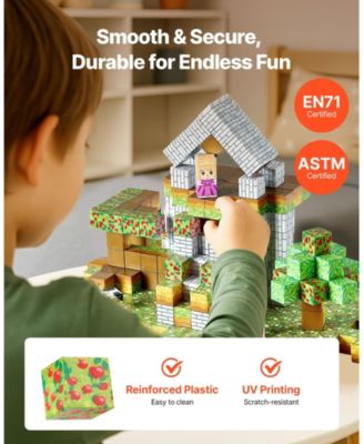 Magnetic Building Blocks Set 150 PCS Castle Theme STEM Toy