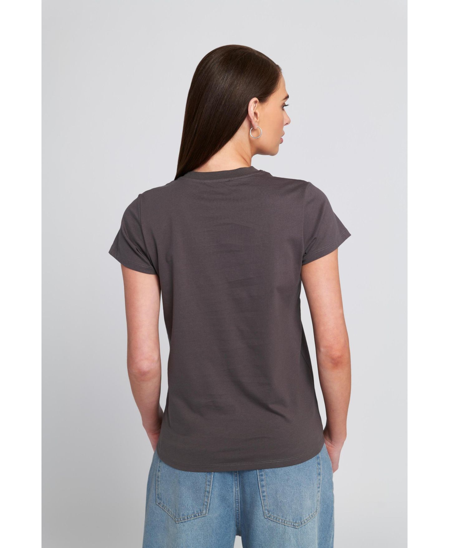 Женская футболка ELLE Collection Magical Logo Graphic Tee, цвет: Серый — фото 6