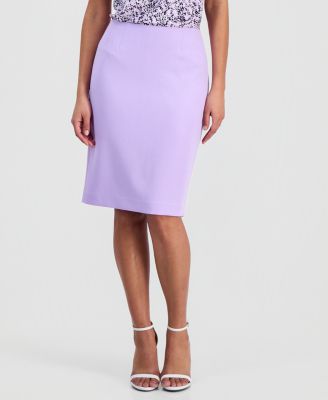 Women's Stretch Crepe Slim-Fit Pencil Skirt