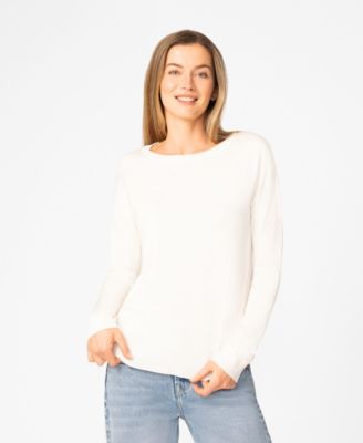 Women's Round Hem Pull-On Sweater