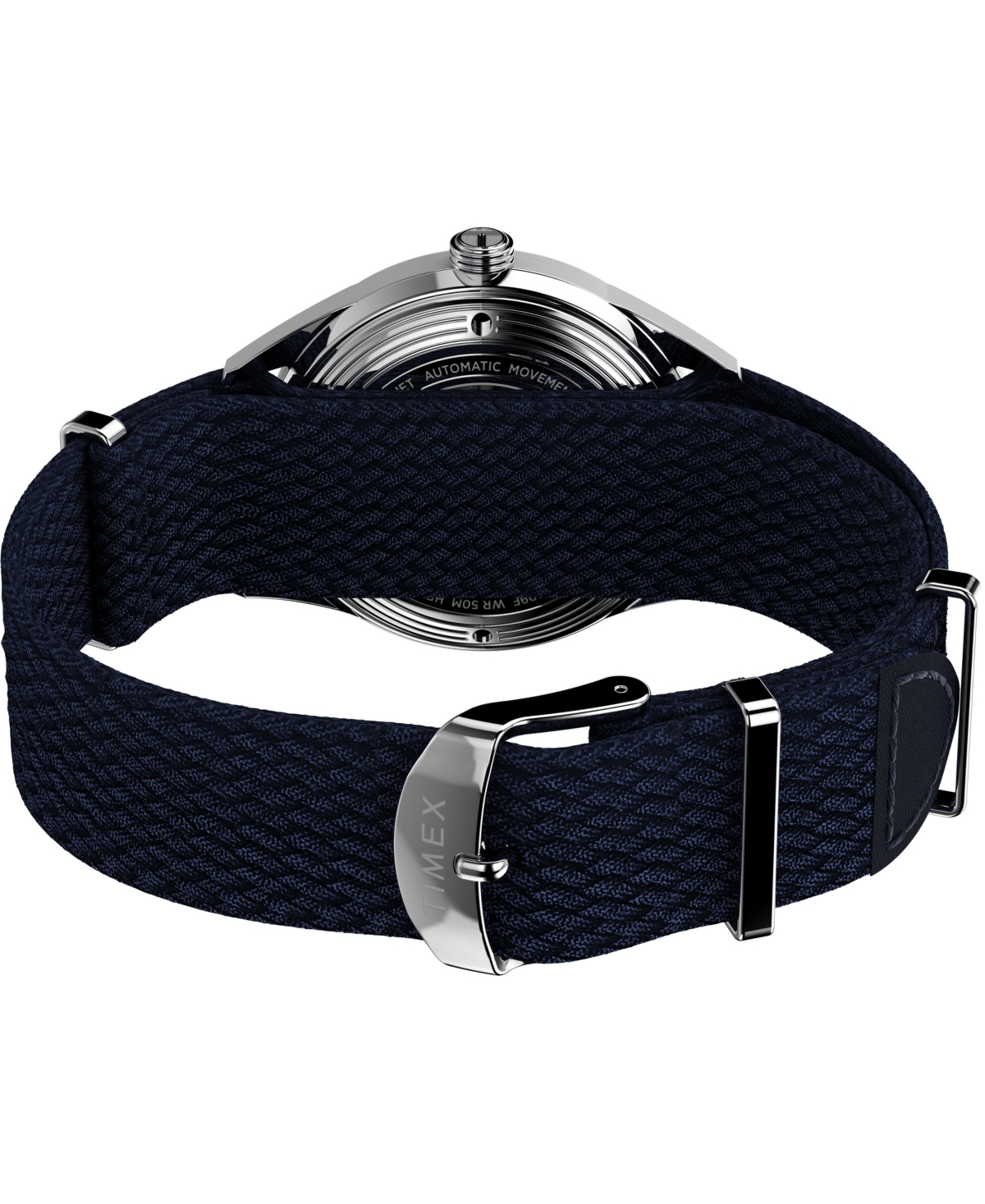 Timex Men's Automatic Blue Fabric Watch, 38mm