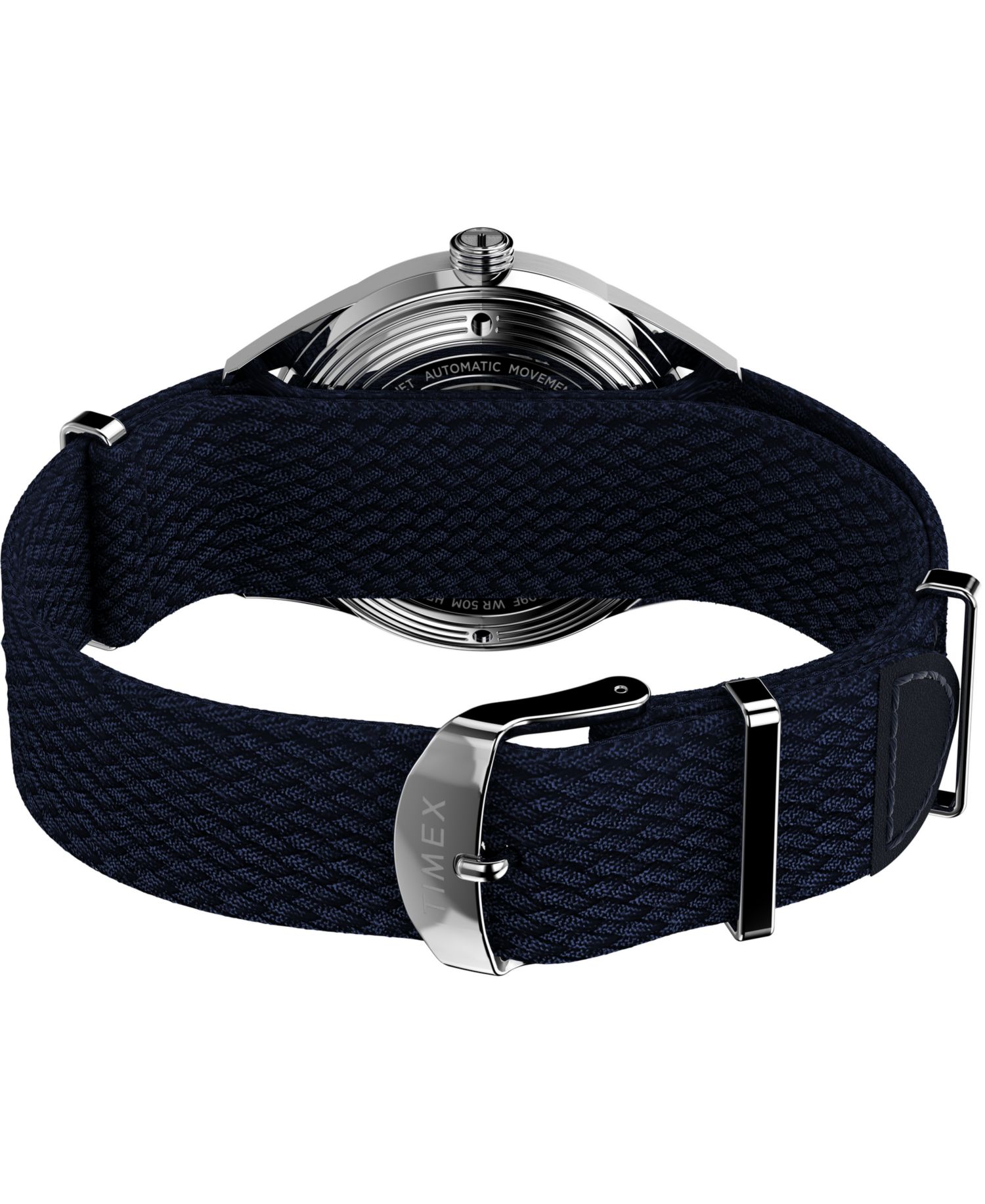 Men's Automatic Blue Fabric Watch, 38mm