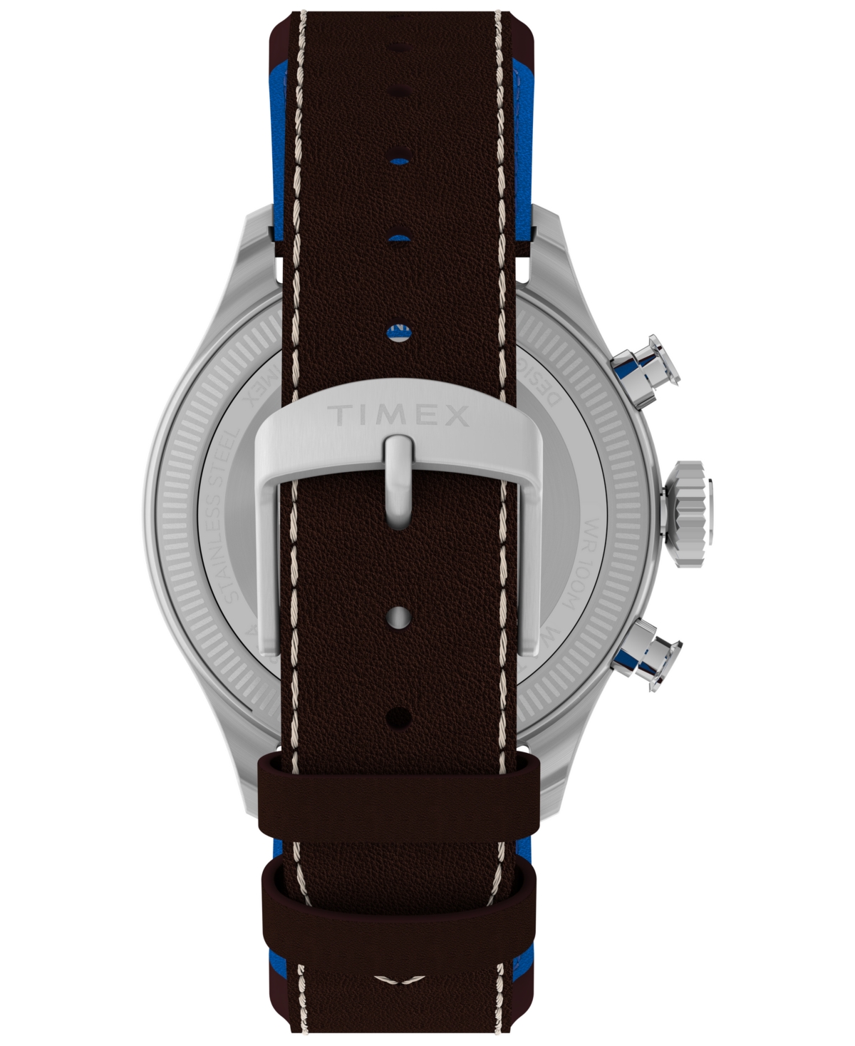 Timex Men's Chronograph Brown Leather Watch, 41mm