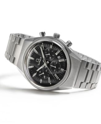 Men's Chronograph Silver-Tone Stainless Steel Watch, 40mm
