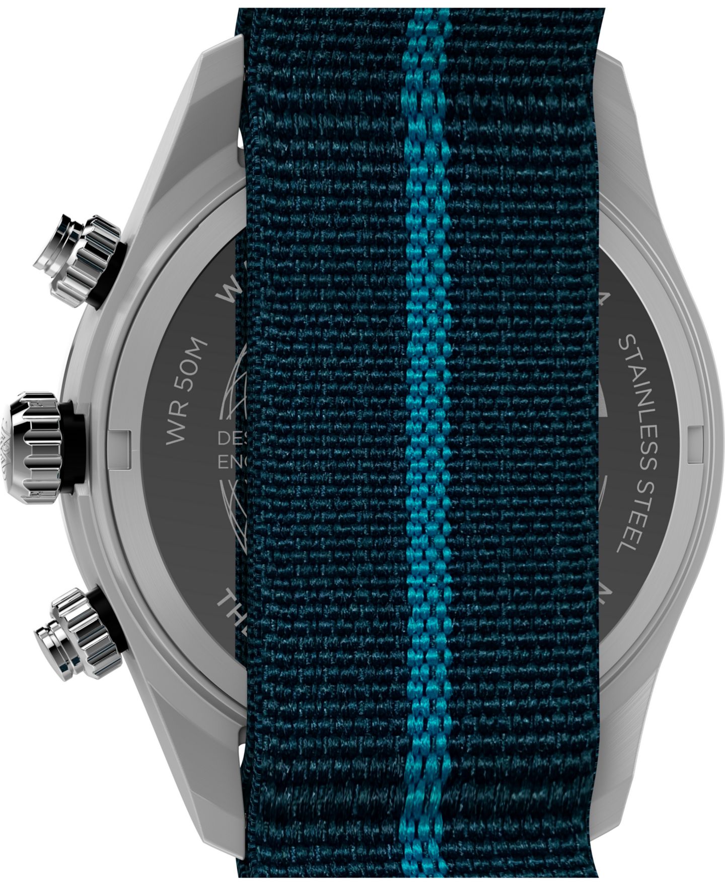 Мужские часы Timex Chronograph Blue Fabric Watch, 39mm — фото 4