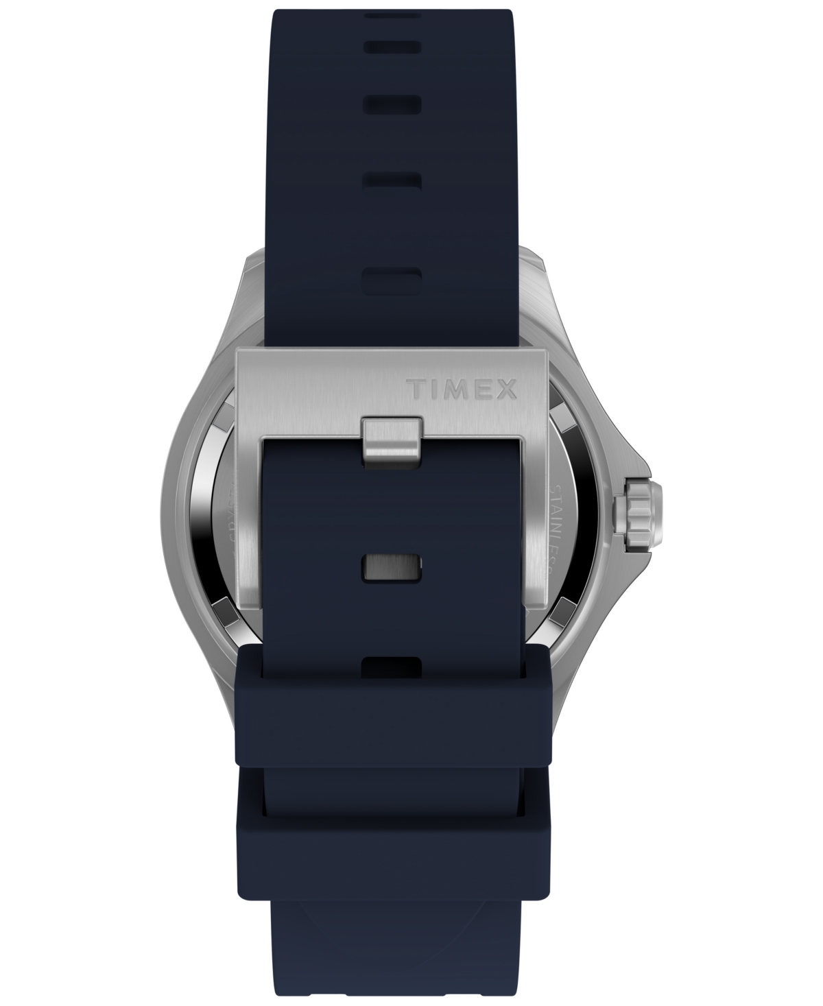 Timex Unisex Quartz Analog Blue Hnbr Rubber Watch, 38mm In Blue