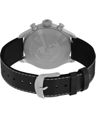 Men's Chronograph Brown Leather Watch, 41mm