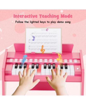 25 Key Kids Piano Keyboard with Adjustable Speed and Volume