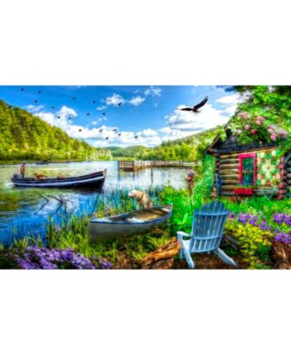 Cottage at the Lake 550 piece Jigsaw Puzzle for Adults