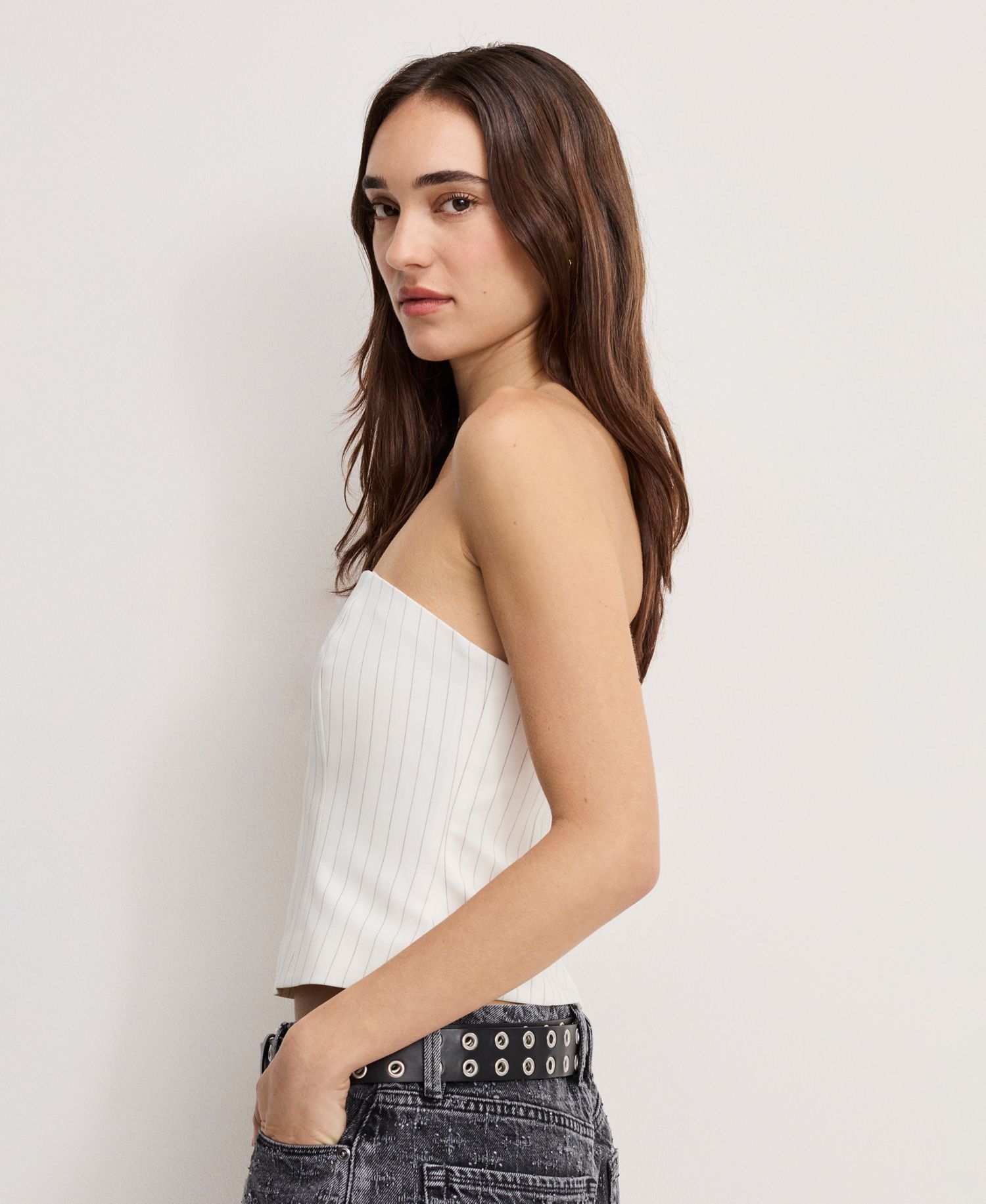 Women's Essential Suiting Strapless Top, Regular and Plus