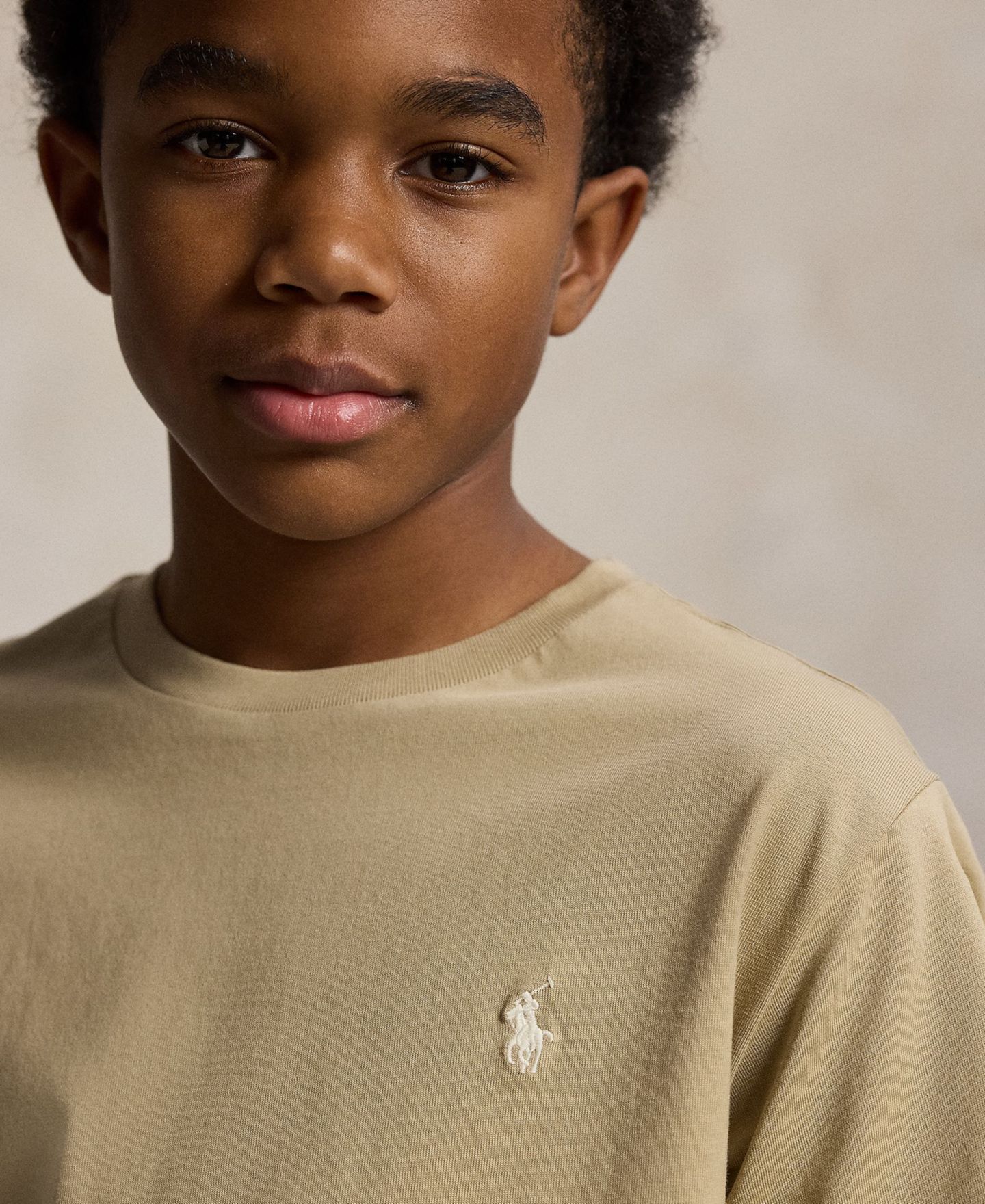 Футболка Polo Ralph Lauren Crewneck T-Shirt для мальчиков, цвет: Хаки — фото 4