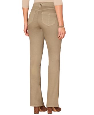 Petite "Ab" Solution Mid Rise Bootcut Pants