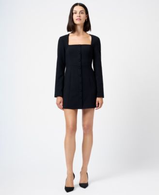 Women's Whisper Square Neck Long-Sleeve Mini Dress
