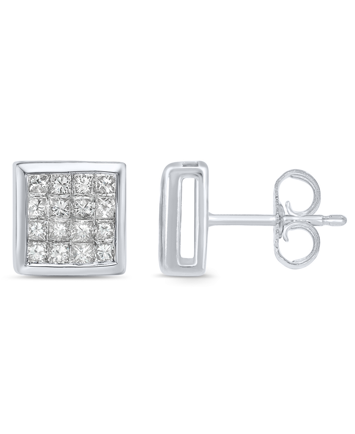 Macy's Diamond Stud Earrings (3/4 ct. t.w.) 10k White Gold (also Yellow Gold)