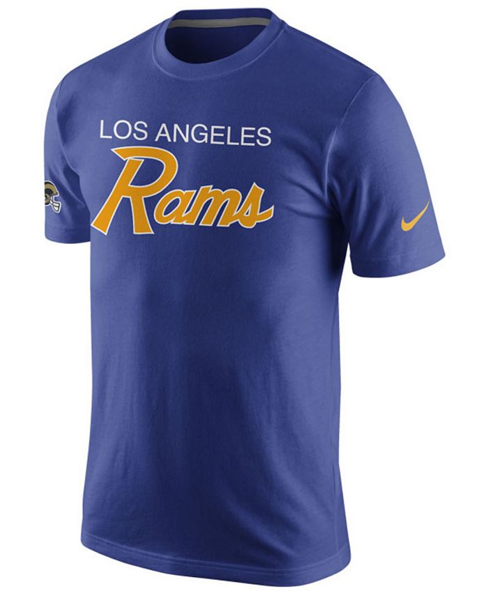 Nike Men's Los Angeles Rams Retro Script T-Shirt - Macy's