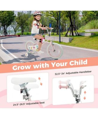 Inch Kids Bike with Adjustable Training Wheels