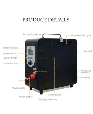 Portable Instant Hot Water Heater with 1.5 GPM Flow for Camping & Outdoor Adventures