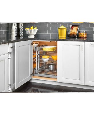 Pullout Corner Cabinet Organizer w/ Soft-close Three-Tier, 5PSP3-15SC-CR