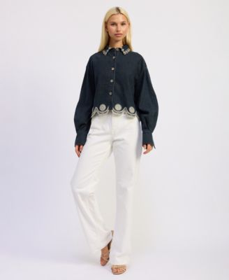 Women's Natalia Button Front Top