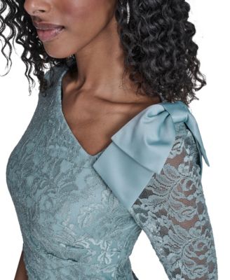 Petite Side Tuck Sheath Gown