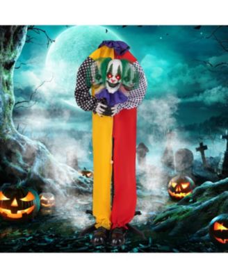 4.5ft Grins Animatronic Clown with Pre-Recorded Phrases and LED Eyes