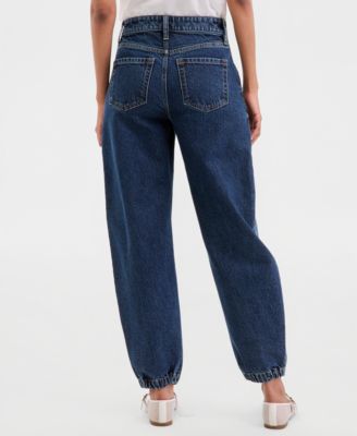Women's High-Rise Barrel-Leg Ankle Jeans