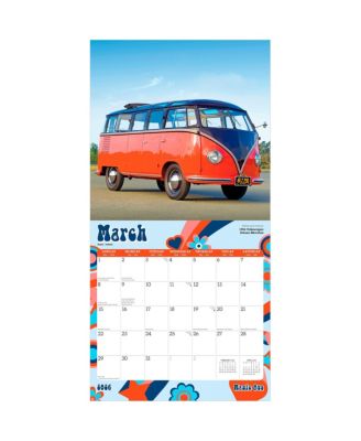 Magic Bus | 2026 12 x 24 Inch (Hanging) Monthly Square Wall Calendar | Plastic-Free.