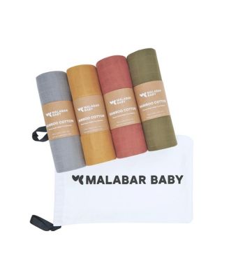 Baby Malabar Swaddle Set - 4 Pack Gift Set