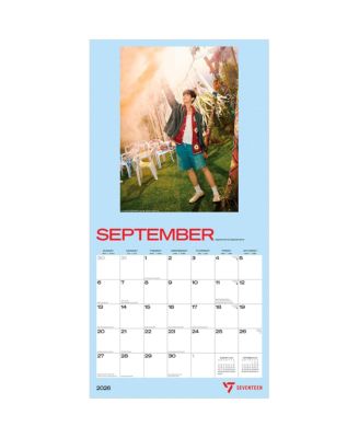Seventeen OFFICIAL | 2026 12 x 24 Inch (Hanging) Monthly Square Wall Calendar | Plastic-Free