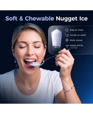 35-lb Ice Per day Nugget/Pebble Ice Maker ( Silver )