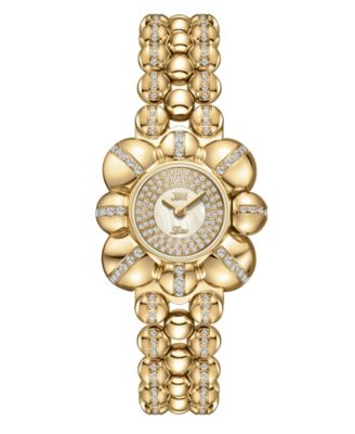 Women's Atmosphere Crystal Swiss Quartz 18k Gold-Plated Stainless Steel Watch, 30mm