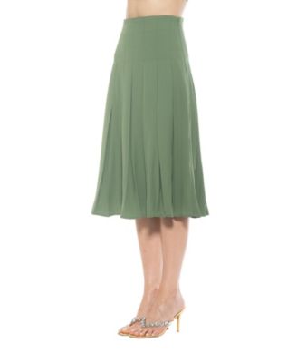 Women's Shilo Midi Length Pleated Skirt