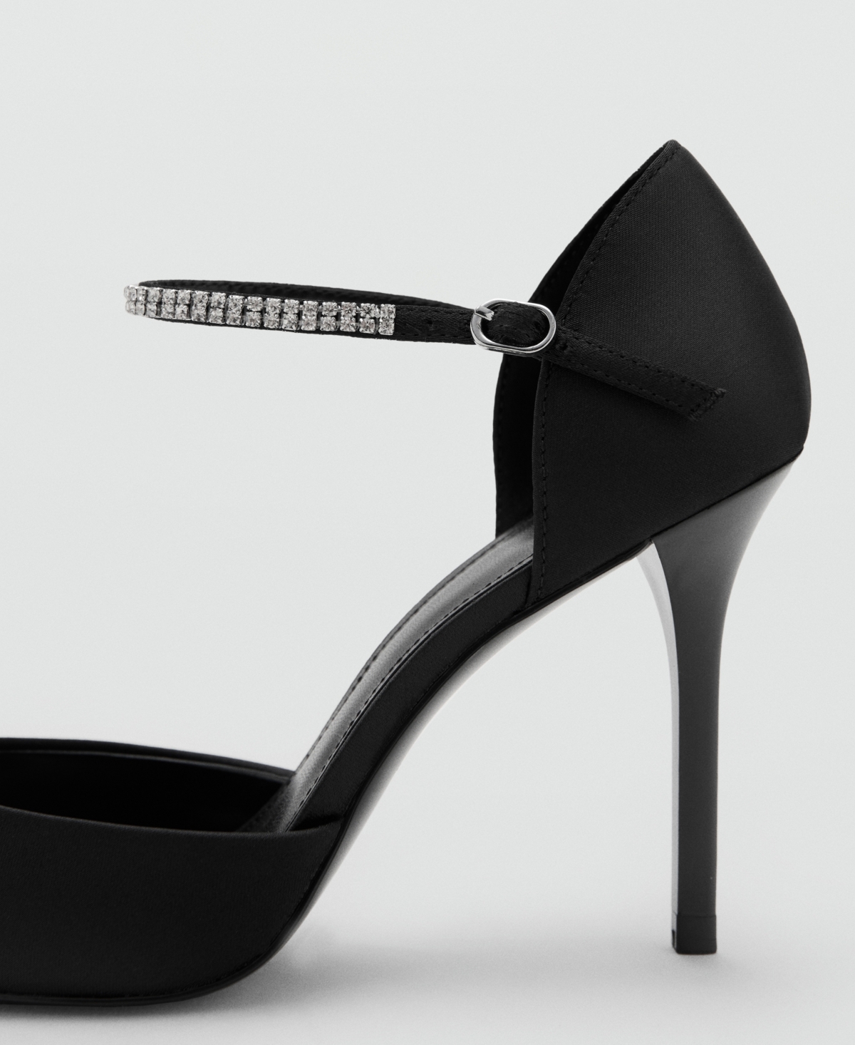 Mango Women's Rhinestones Strappy Heeled Shoes