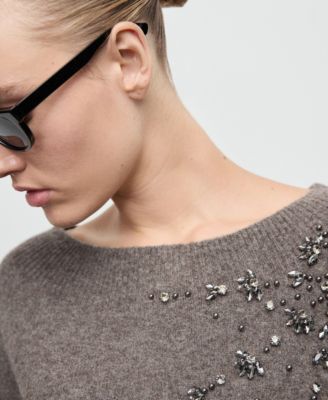 Women's Crystal Detail Sweatshirt