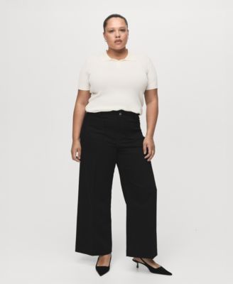 Women's Pockets Wide-Leg Jeans