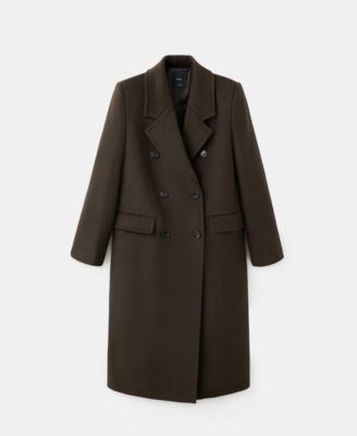 Women's Double-Breasted Wool Coat