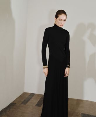 Women's A-Line Turtleneck Dress