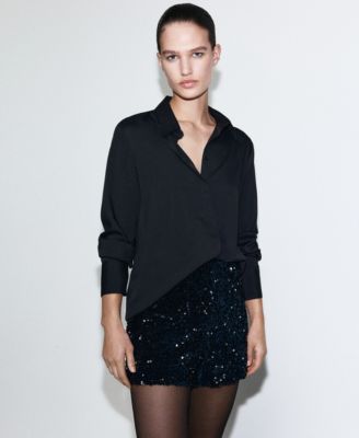 Women's Sequins Velvet Shorts