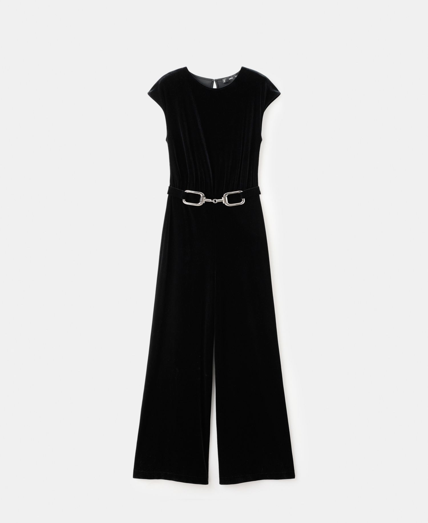 Women's Velvet Belt Jumpsuit