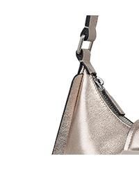 Sloane Mews Metallic Small Ziptop Shoulder Bag