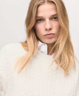 Women's Braided Knitted Sweater