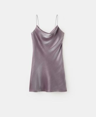 Women's Low-Cut Neckline Satin Dress