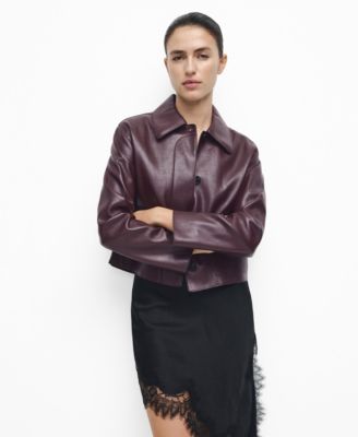 MANGO - Women's Pockets Faux-Effect Jacket